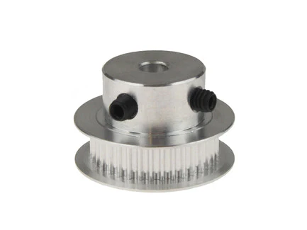 Aluminum GT2 Pulley - 20 Teeth, Dual Flange - 20 mm Pitch - Image 4