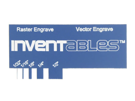 Blue on Bright White Laserable Acrylic Sheet - Image 2