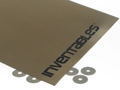 Brushed Bronze on Black Laserable Sheet