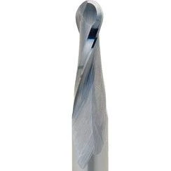 Carbide Tip Upcut 2 Flute Ballnose - 1/8 in Cutting x 1/8 in Shank - Image 2