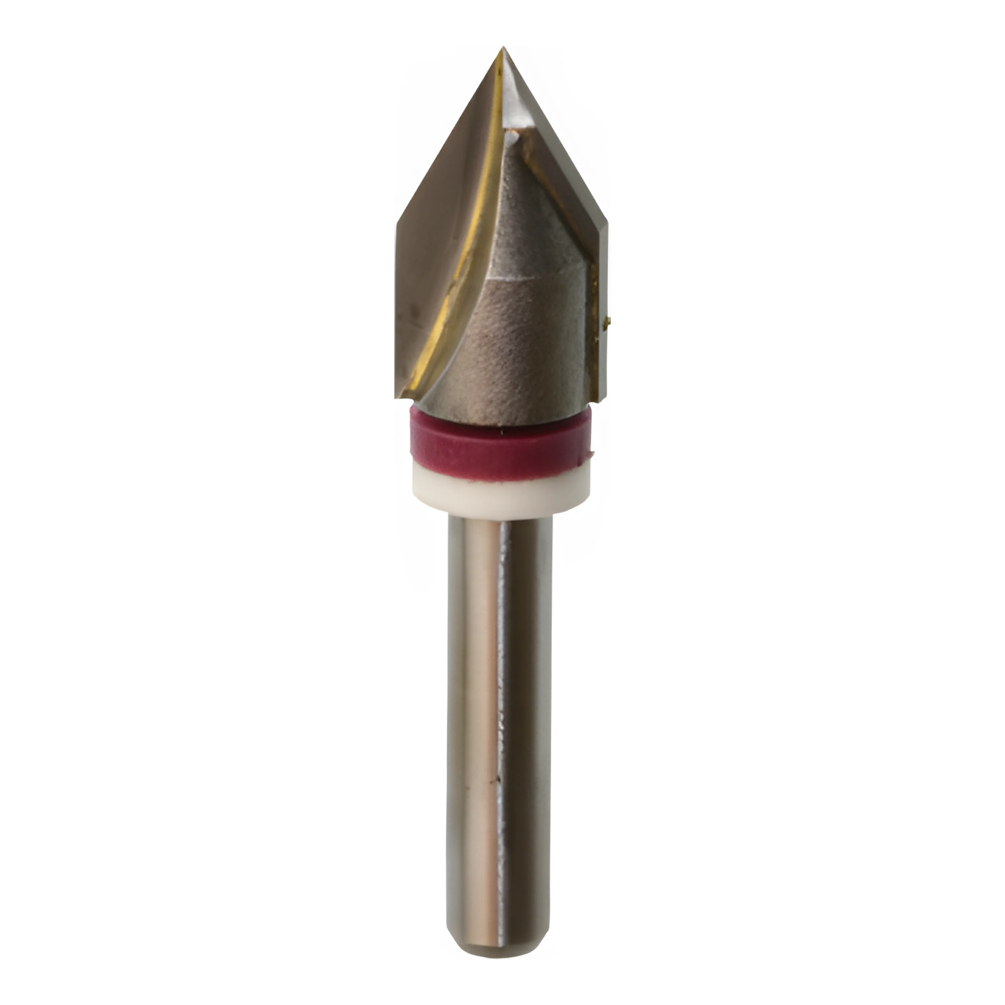 Carbide Tip V-Bit 60 Degree - 1/2 in Cutting x 1/4 in Shank - Image 2