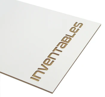 Matte White on Gold Engravable Acrylic Sheet - Image 2