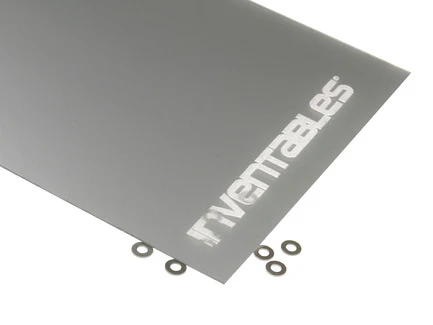 Silver and Clear Reverse Laserable Acrylic Sheet