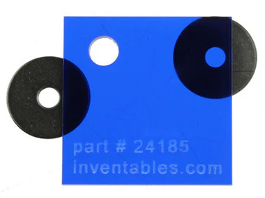 Transparent Dark Blue Acrylic Sheet - Image 2