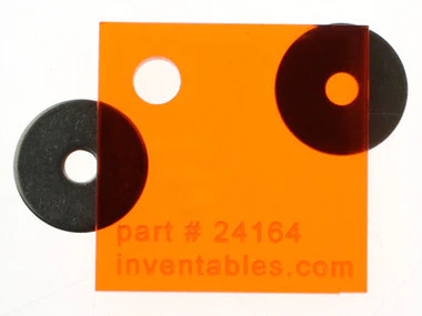 Transparent Orange Acrylic Sheet - Image 2