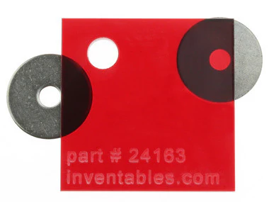 Transparent Red Acrylic Sheet - Image 2